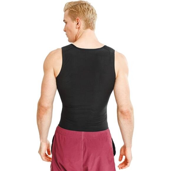 Sweat Shaper Men’s Premium Slimming Shapewear Workout Sauna Tank Top Vest - Picture 4 of 7